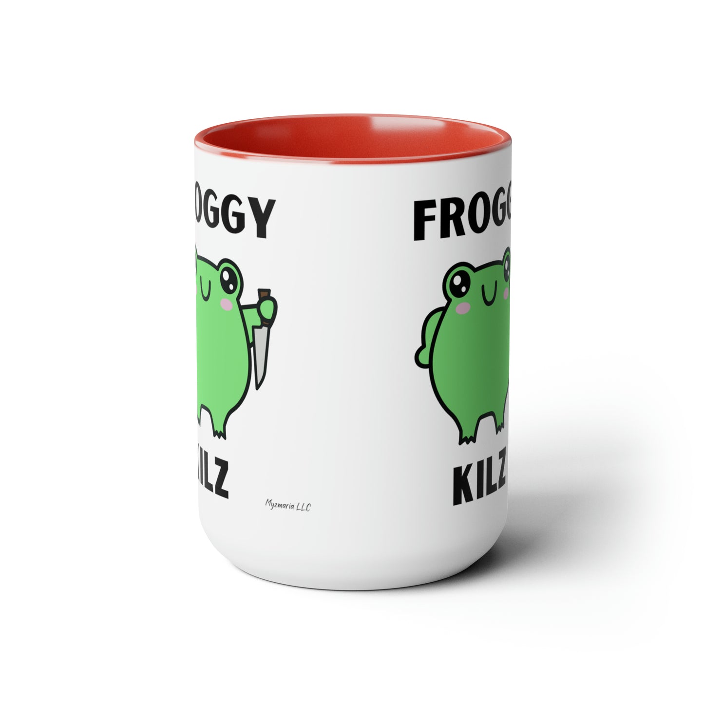 Two-Tone Coffee Mugs, 15oz Froggy Kilz