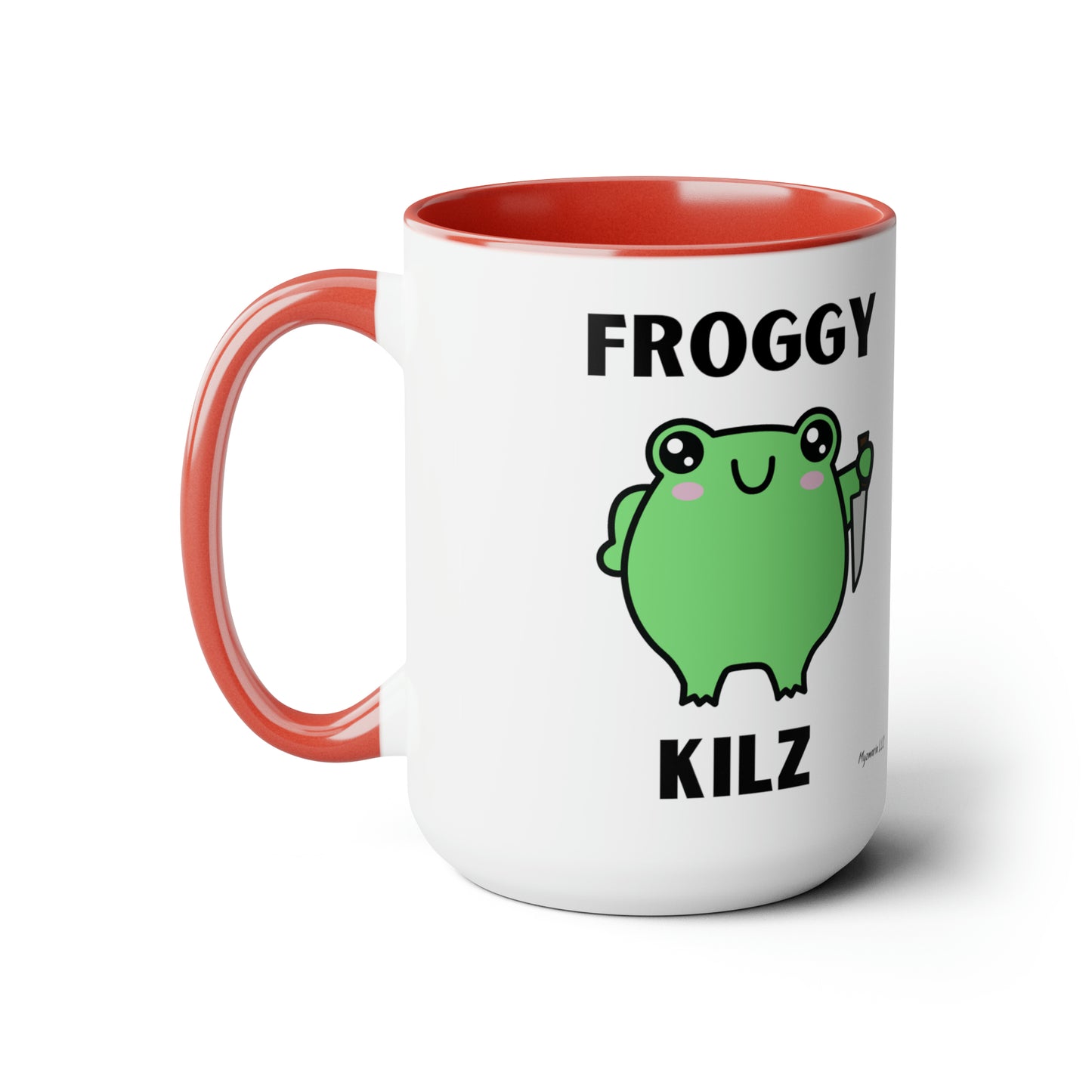 Two-Tone Coffee Mugs, 15oz Froggy Kilz