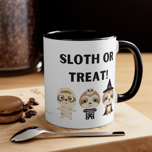 Accent Coffee Mug, 11oz Sloth or Treat