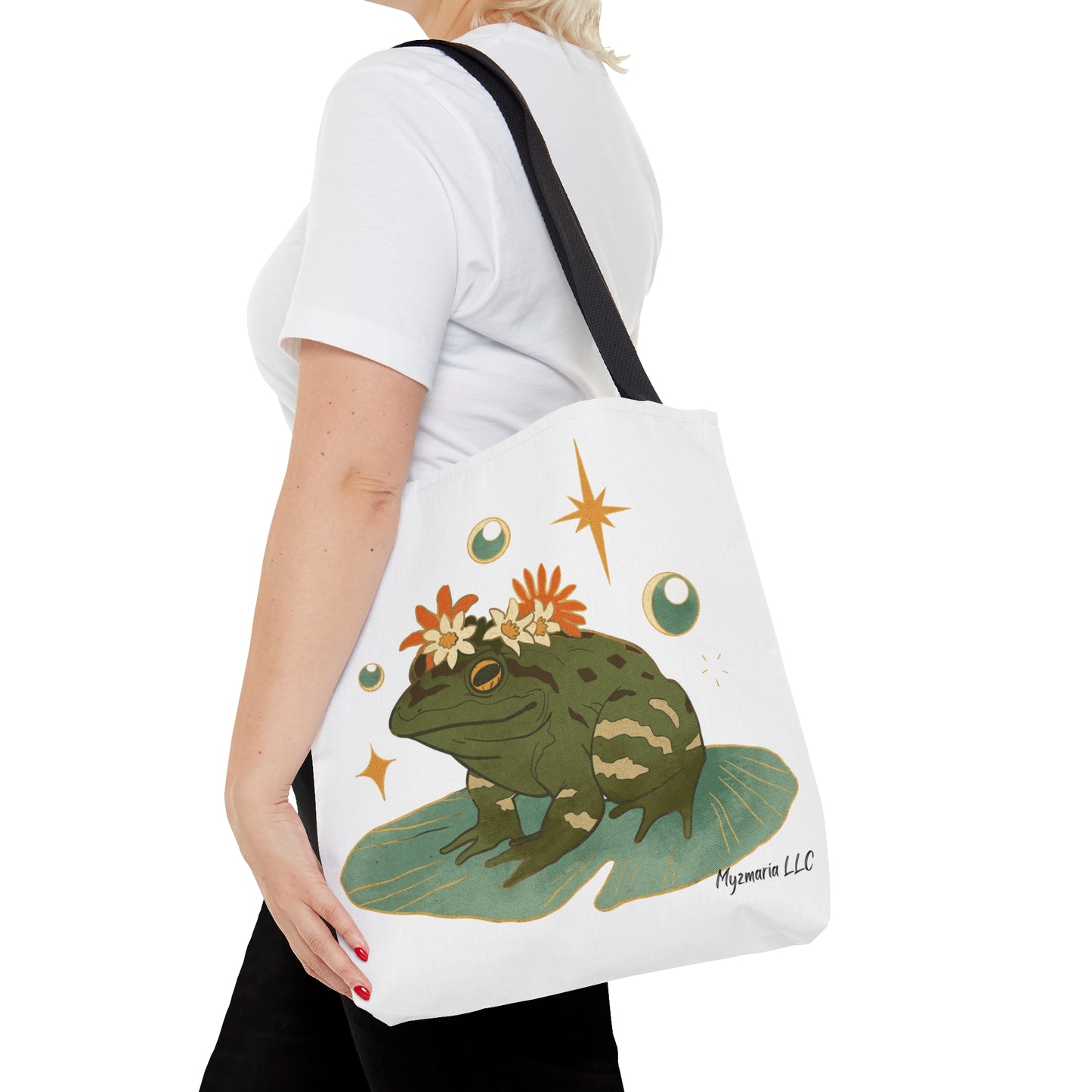 Tote Bag (AOP) Chill Pad Frog