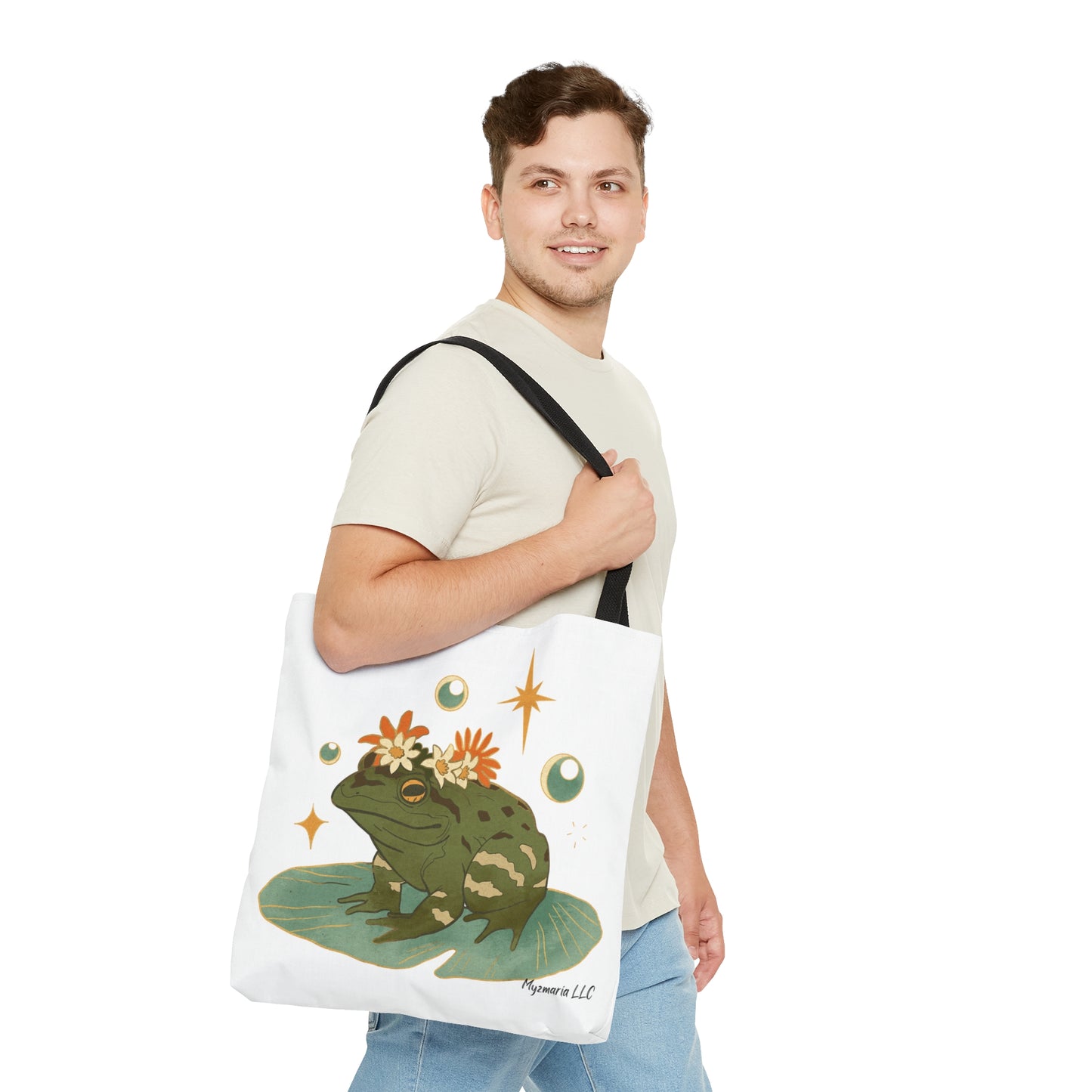 Tote Bag (AOP) Chill Pad Frog