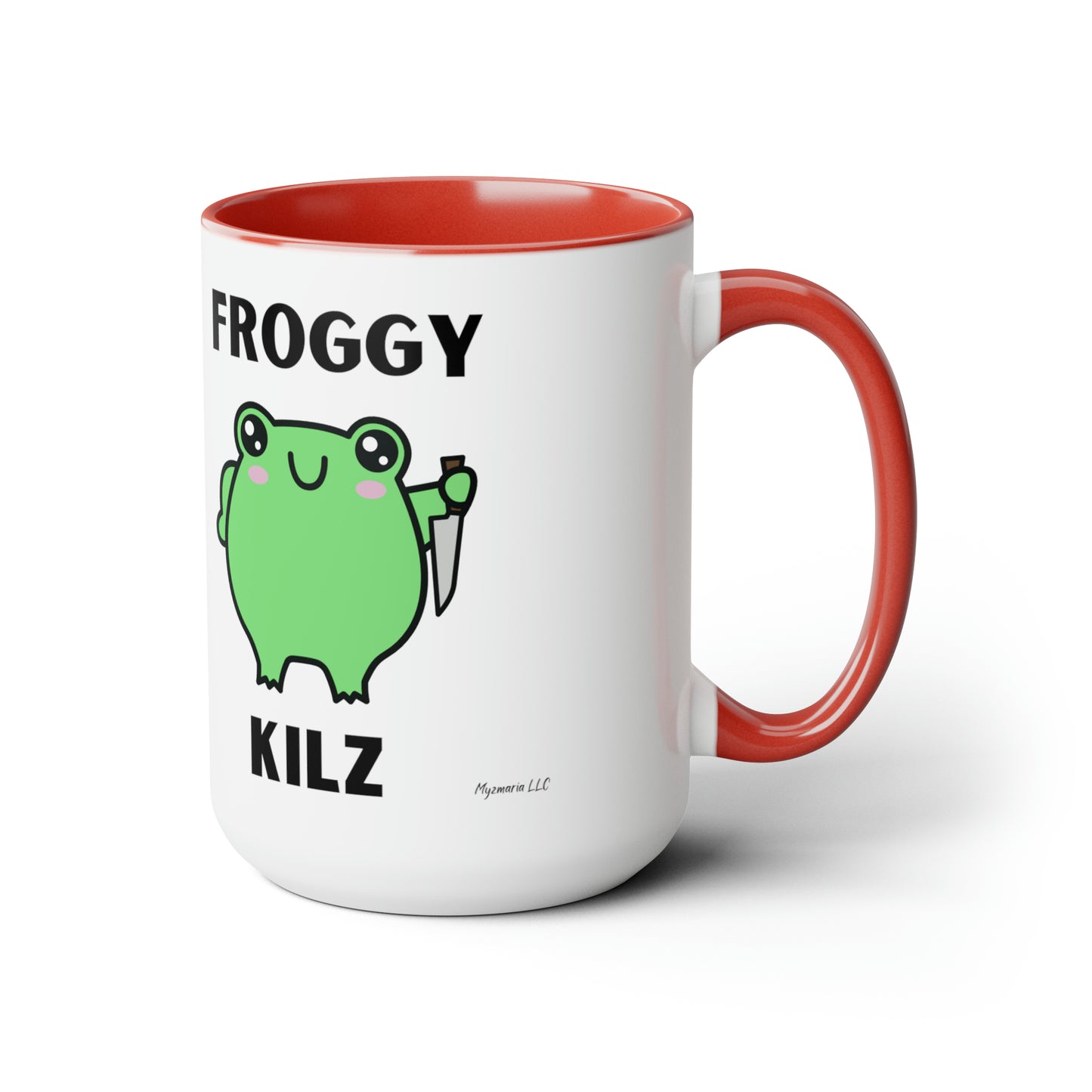 Two-Tone Coffee Mugs, 15oz Froggy Kilz